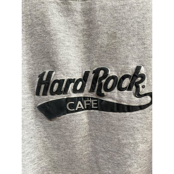 VTG Hard Rock Cafe Amsterdam Crew Neck Sweatshirt Mens XL Gray Puff Print 90's - Picture 3 of 9